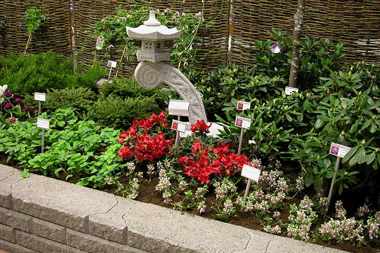 Rauhoittava vesiaiheiden ja kivikoristeiden yhdistelmä